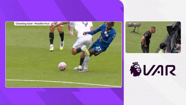 VAR volta a ser foco de críticas após gol anulado do Fulham e pênalti decisivo para o Manchester United