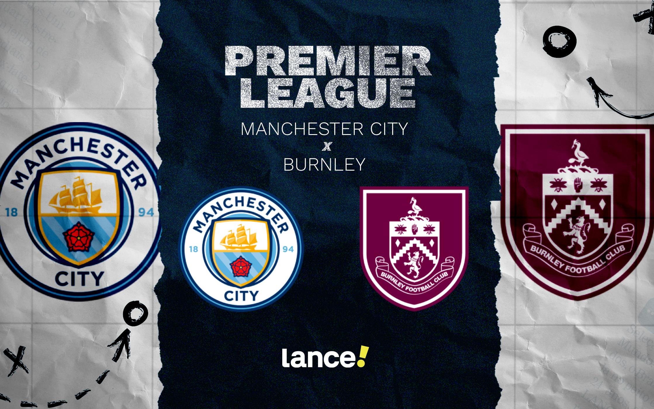 Manchester City x Burnley pela Premier League - Imagem do artigo original