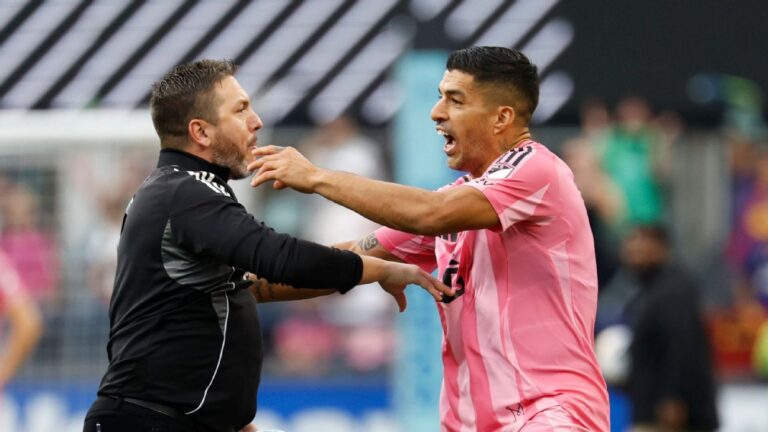 Luis Suárez parece cuspir em membro da comissão do Seattle Sounders após final da Leagues Cup
