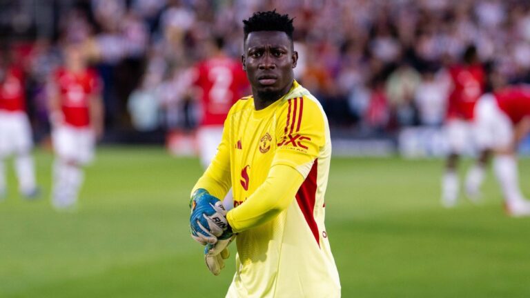Manchester United negocia empréstimo de André Onana ao Trabzonspor