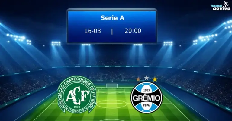 Chapecoense enfrenta Grêmio na 6ª rodada da Serie A em partida decisiva