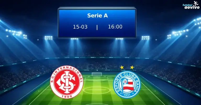 Internacional recebe Bahia em Porto Alegre pela 6ª rodada da Serie A no dia 15 de março