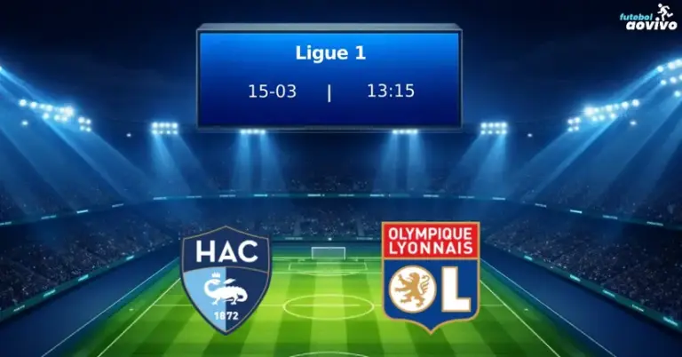 Le Havre e Lyon se enfrentam pela 26ª rodada da Ligue 1 no Stade Océane