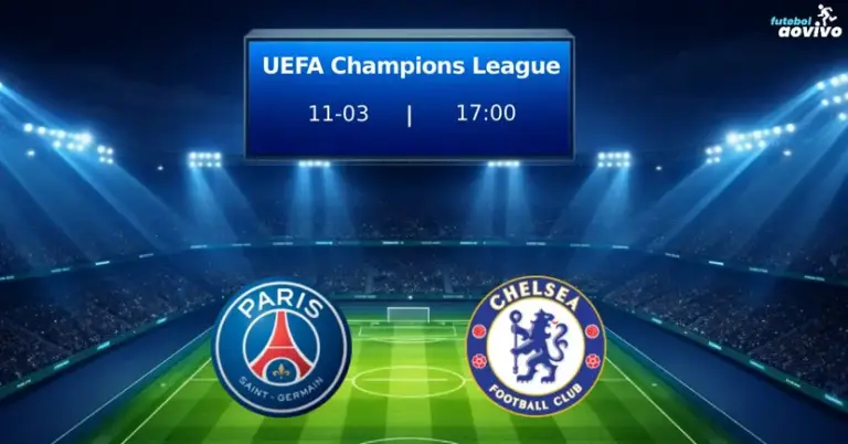 UEFA Champions League: Paris Saint-Germain x Chelsea, um Duelo Crucial nas Oitavas de Final