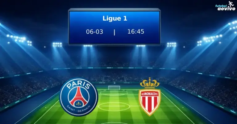PSG x Monaco: Confronto de Gigantes na Ligue 1 Agita Paris