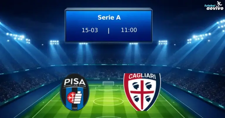 Pisa e Cagliari se enfrentam na 29ª rodada da Serie A na Arena Garibaldi