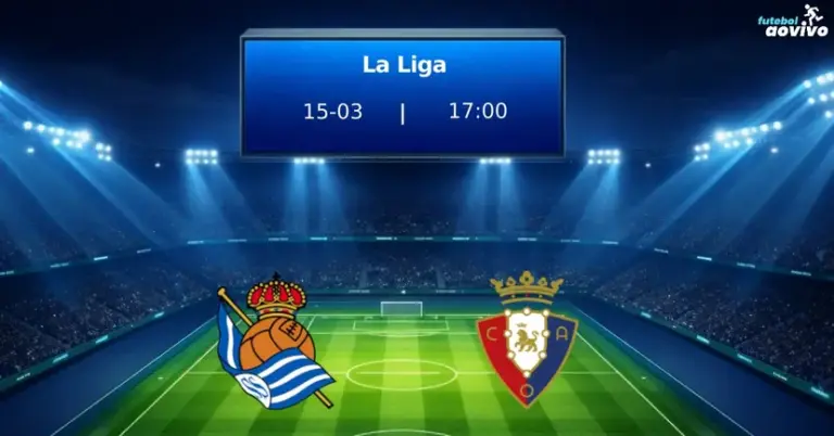 Real Sociedad e Osasuna se enfrentam na Reale Arena pelo Campeonato Espanhol