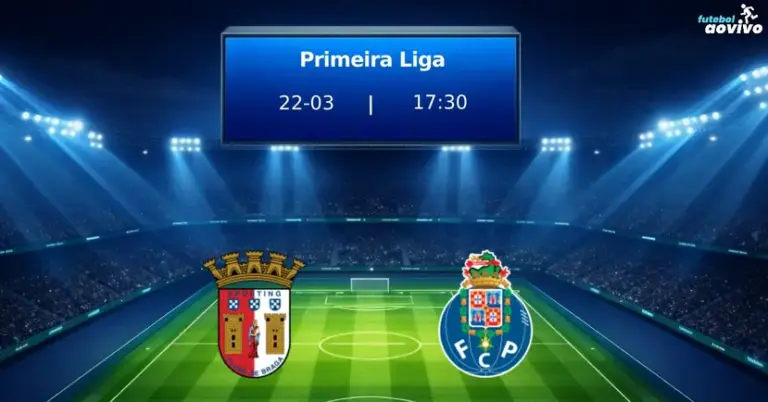 Primeira Liga: SC Braga Enfrenta FC Porto em Duelo Crucial pela Temporada Regular