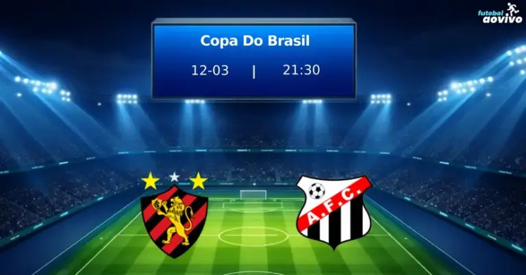 Copa do Brasil: Sport Recife Recebe Anápolis em Duelo Decisivo pela Classificação