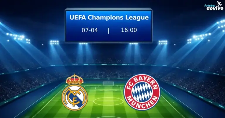 Real Madrid x Bayern: Gigantes Se Enfrentam nas Quartas de Final da Champions League