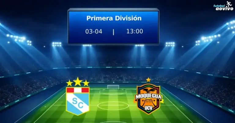 Primera División: Sporting Cristal Recebe UCV Moquegua pela 9ª Rodada em Confronto Crucial