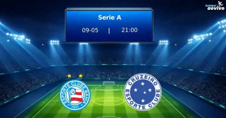 Bahia e Cruzeiro se enfrentam em confronto pela Série A no dia 9 de maio na Arena Fonte Nova