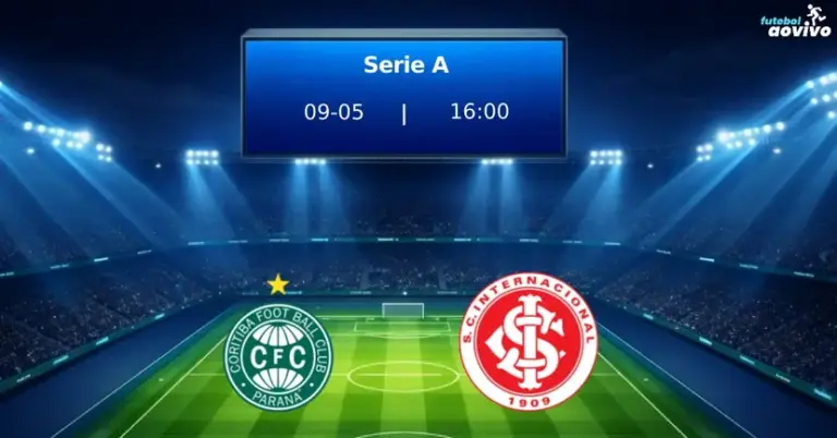 Coritiba enfrenta o Internacional em duelo da 15ª rodada da Série A neste domingo em Curitiba